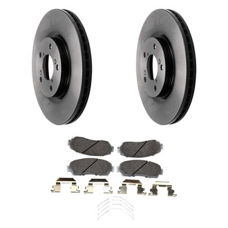 Beck Arnley® - True Plain Front Brake Kit with Ceramic Pads