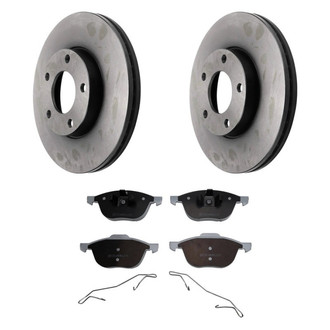 Beck Arnley® - True Plain Front Brake Kit with Ceramic Pads