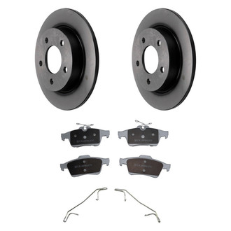 Beck Arnley® - True Plain Rear Brake Kit with Ceramic Pads
