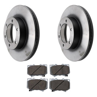 Beck Arnley® - True Plain Front Brake Kit with Ceramic Pads