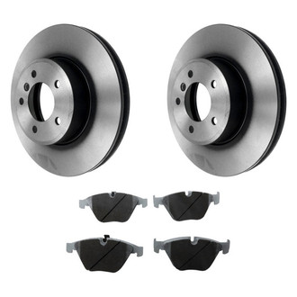 Beck Arnley® - True Plain Front Brake Kit with Semi-Metallic Pads