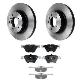 Beck Arnley® - True Plain Front Brake Kit with Semi-Metallic Pads