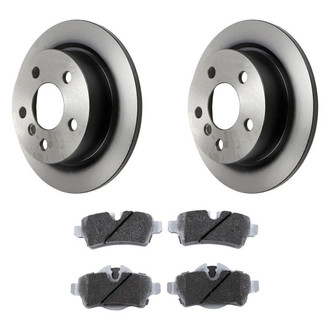 Beck Arnley® - True Plain Rear Brake Kit with Semi-Metallic Pads