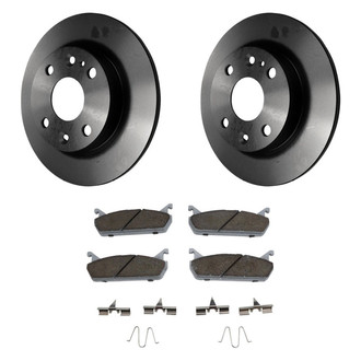 Beck Arnley® BNDL-1218-31177781 - True Rear Brake Kit with Organic Pads