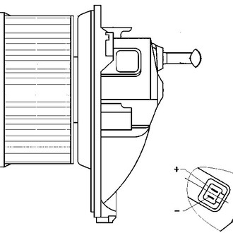 Behr® AB271000S - HVAC Blower Motor