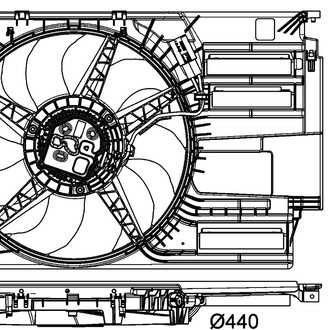 Behr® - Engine Cooling Fan Motor