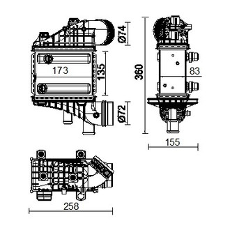 Behr® - Driver Side Intercooler