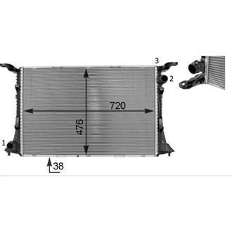 Behr® - Engine Coolant Radiator