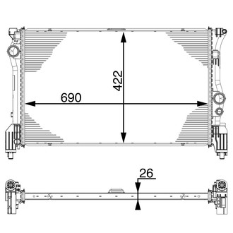 Behr® - Engine Coolant Radiator