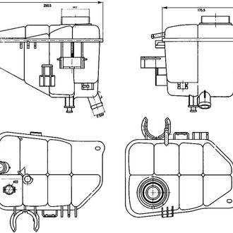 Behr® - Engine Coolant Expansion Tank