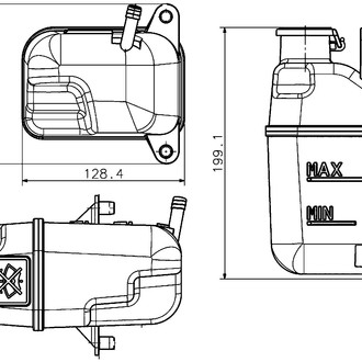Behr® - Engine Coolant Expansion Tank