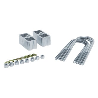 Belltech® - 2" Flat Rear Lowering Blocks and U-Bolts