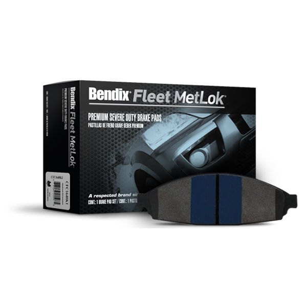 Bendix® MKD702K1FM - Fleet MetLok™ Semi-Metallic Front Disc Brake Pads