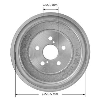 Bendix® PDR0836 - Global™ Premium Rear Brake Drum