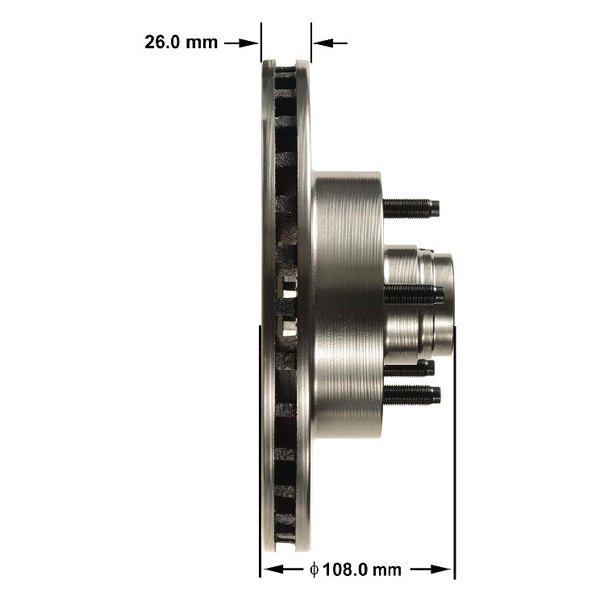 Bendix Ultimate Front Disc Brake Rotors For Ford RANGER PX PXII PXIII