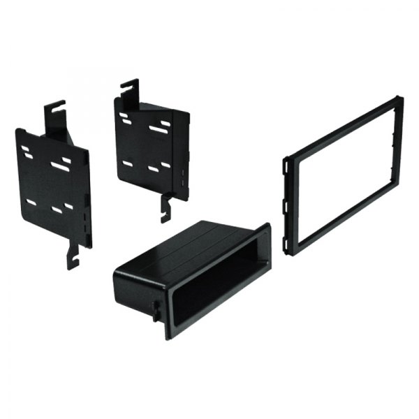 Best Kits® - Double DIN Black Stereo Dash Kit with Optional Storage Pocket