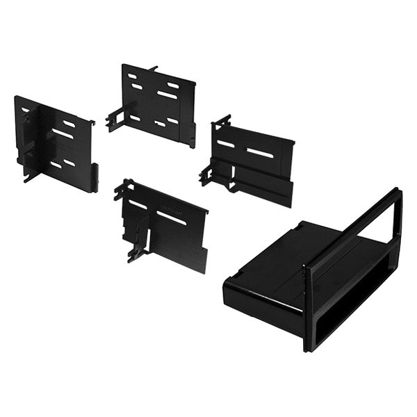 Best Kits® - Single DIN Black Stereo Dash Kit with Storage Pocket