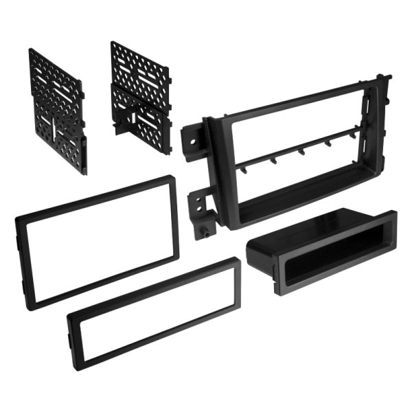 Best Kits® - Double DIN Black Stereo Dash Kit with Optional Storage Pocket