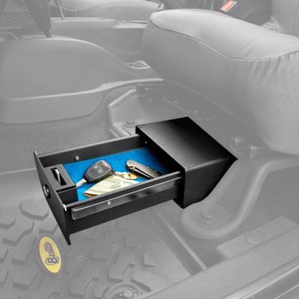 Bestop® - Black Driver Side Underseat Lock Box