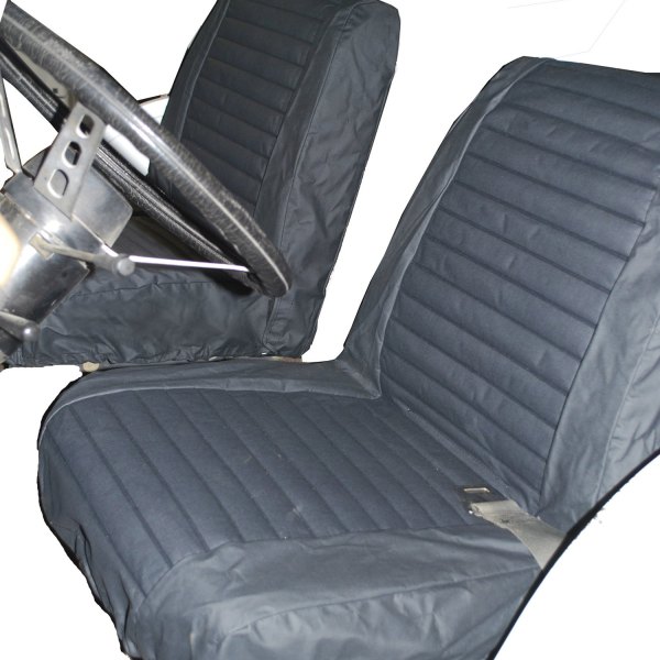  Bestop® - 1st Row Black Denim Seat Covers