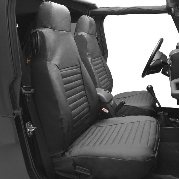  Bestop® - 1st Row Black Denim Seat Covers