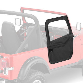 Bestop® - Black Denim Full Fabric Door Set with Door Strikers