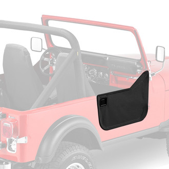 Bestop® - Black Crush Fabric Lower Half-Door Set