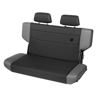 Bestop® - Charcoal/Gray TrailMax™ II Rear Fold and Tumble Bench Seat All Vinyl