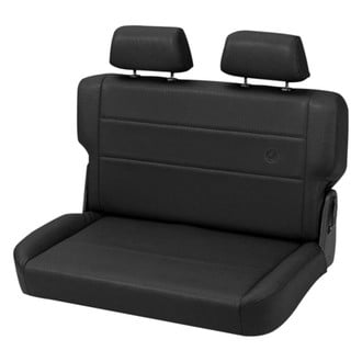 Bestop® - Black Denim TrailMax™ II Rear Fold and Tumble Bench Seat All Vinyl