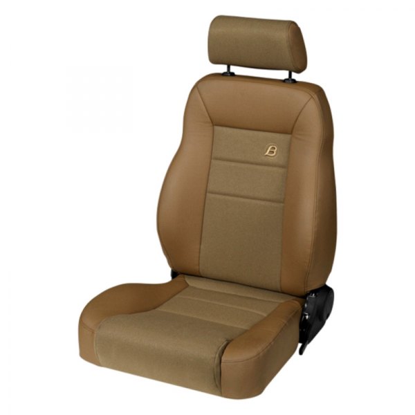 Bestop® - Spice TrailMax™ II Front Driver Side Pro Seat Vinyl with Center Fabric Insert