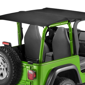 Bestop® - Header Bikini™ Safari Style Black Diamond Soft Top