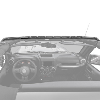 Bestop® - Factory Style Black Windshield Header Assembly