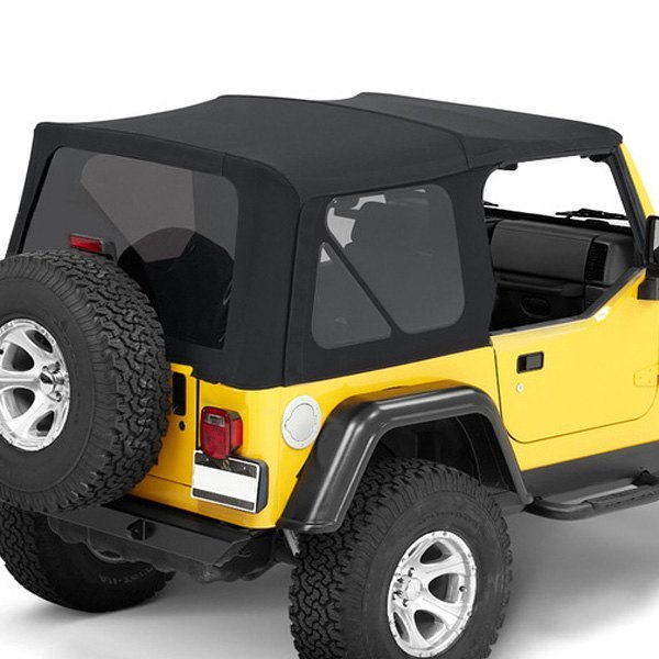 Bestop® - Jeep Wrangler Rubicon / Sahara / SE / Sport / X 2004 Replace-a-Top™  Black Soft Top for Factory Hardware