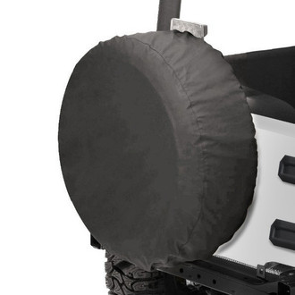 Bestop® - 33" x 13" Black Denim Tire Cover