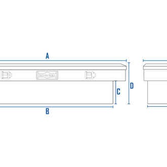 Better Built® - 72" Crossover Single Lid Truck Tool Box