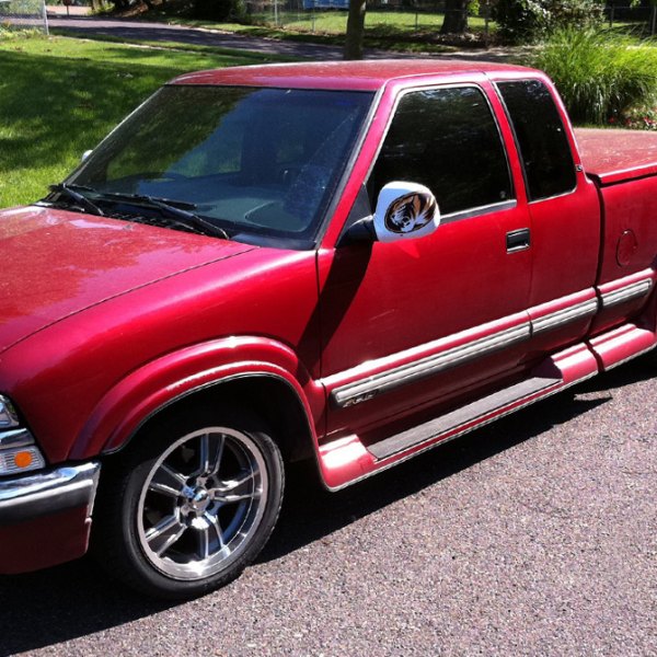 BG ROD WORKS® - GASSER Gunmetal with Machined Face on Chevy S10