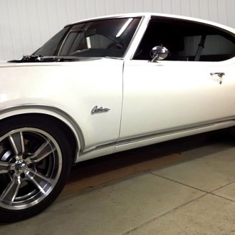 BG ROD WORKS® - GASSER Gunmetal with Machined Face on Oldsmobile Cutlass