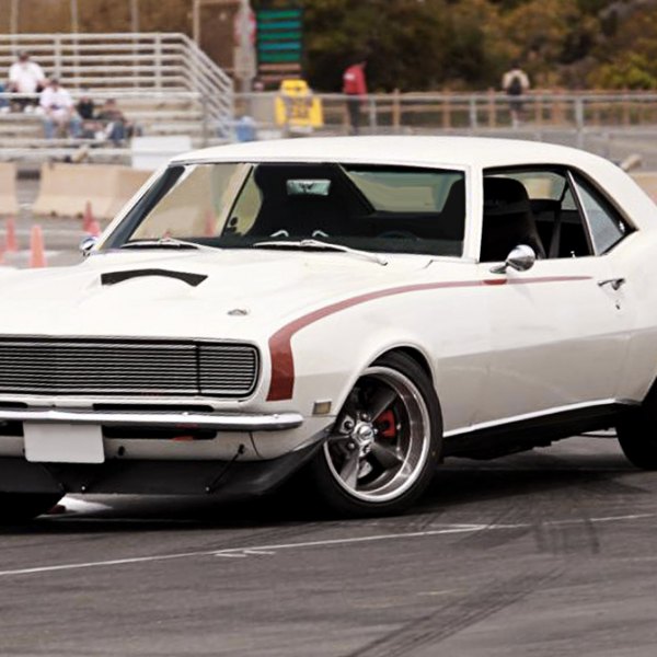 BG ROD WORKS® - OLD SCHOOL Gunmetal with Machined Lip on Chevy Camaro