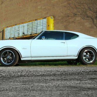 BG ROD WORKS® - OLD SCHOOL Gunmetal with Machined Lip on Oldsmobile Cutlass