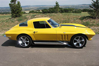 OLD SCHOOL Chrome on Chevy Corvette