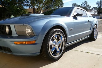 OLD SCHOOL Chrome on Ford Mustang