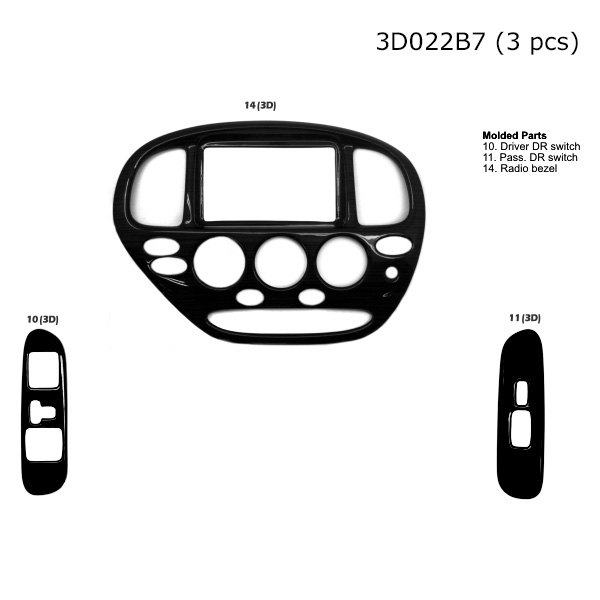 B&I® - 3D Full Dash Kit (3 Pcs)