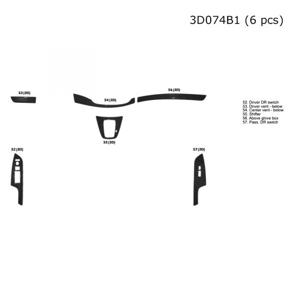 B&I® - 3D Small Dash Kit