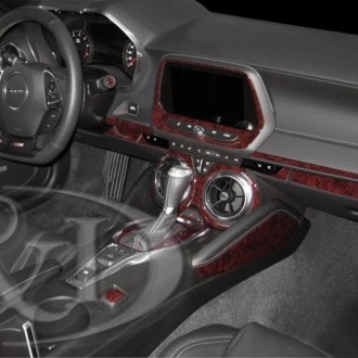 SQQP Carbon Fiber Dashboard Panel Trim Dash Board Frame Bezel for 2010-2015 Chevrolet Chevy Camaro 