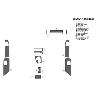 B&I® - 2D Blackwood Full Dash Kit (13 Pcs)