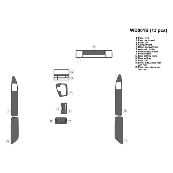 B&I® - 2D Full Dash Kit