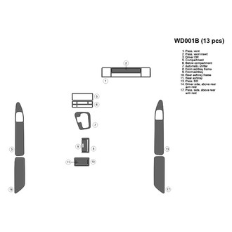 B&I® - 2D Blackwood Full Dash Kit (13 Pcs)