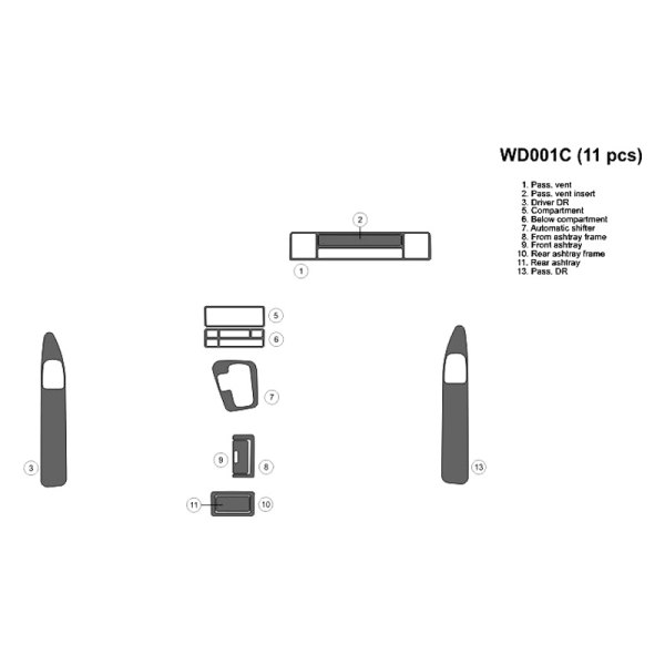 B&I® - 2D Full Dash Kit