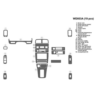 B&I® - 2D Blackwood Full Dash Kit (19 Pcs)