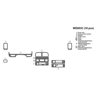 B&I® - 2D Factory Match Full Dash Kit (10 Pcs)